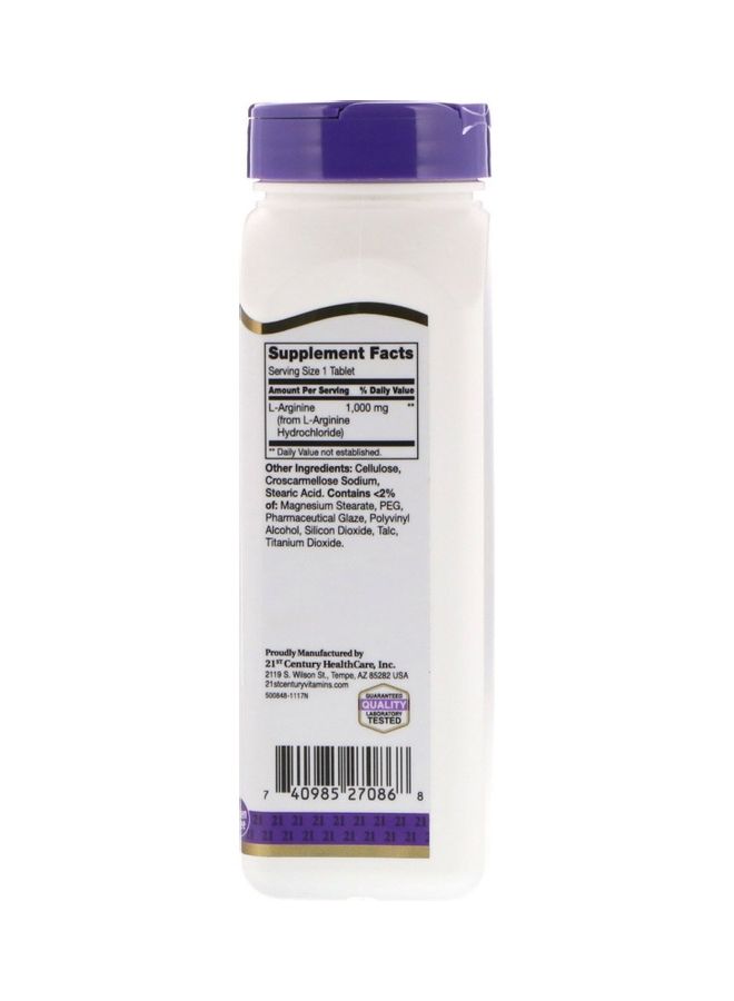 21st Century L-Arginine 1000 Mg - 100 Tablets - Image 2